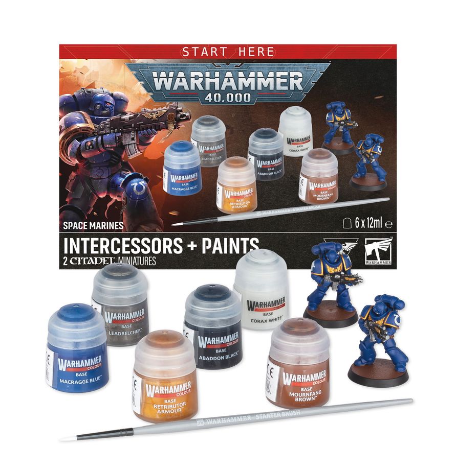 Space Marines Intercessors and Paints