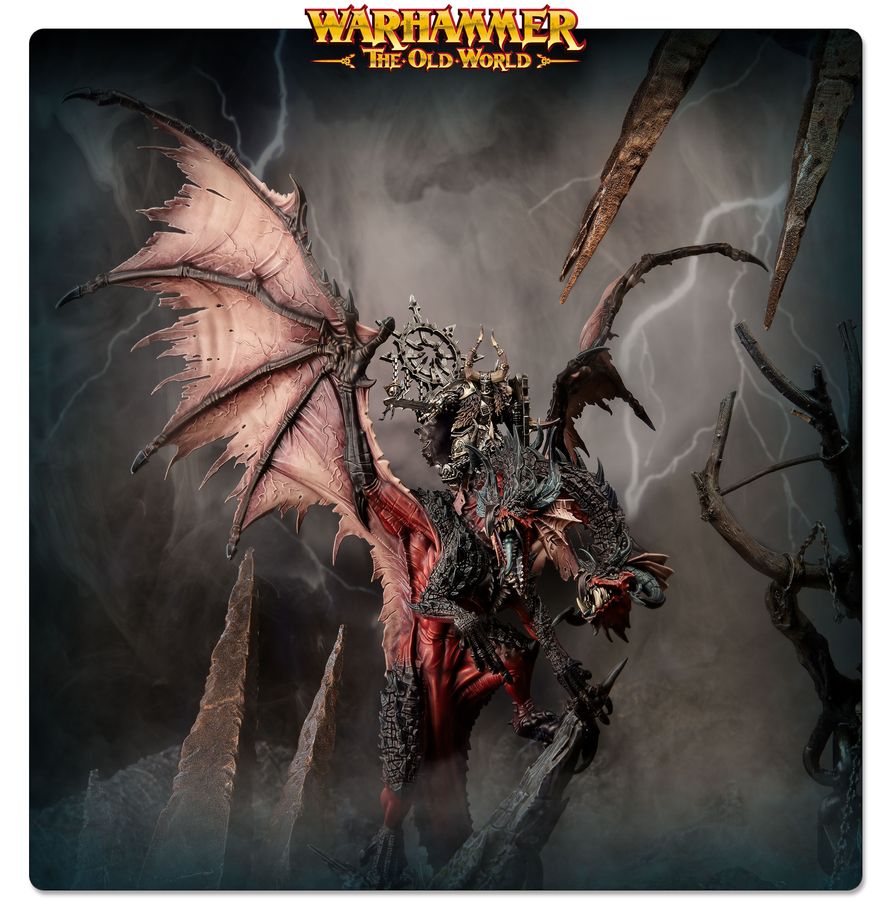 Warriors of Chaos: Lord/Sorcerer on Chaos Dragon