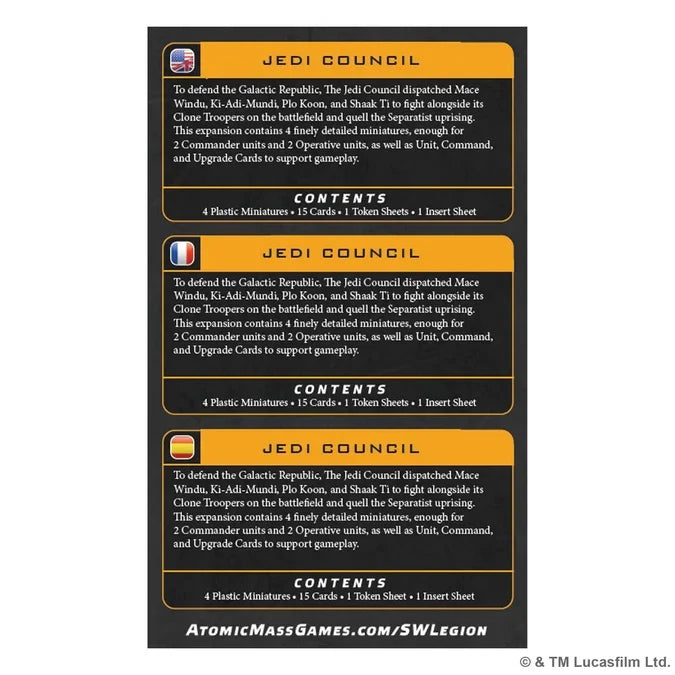 Star Wars: Legion - Jedi Council Commander Expansion