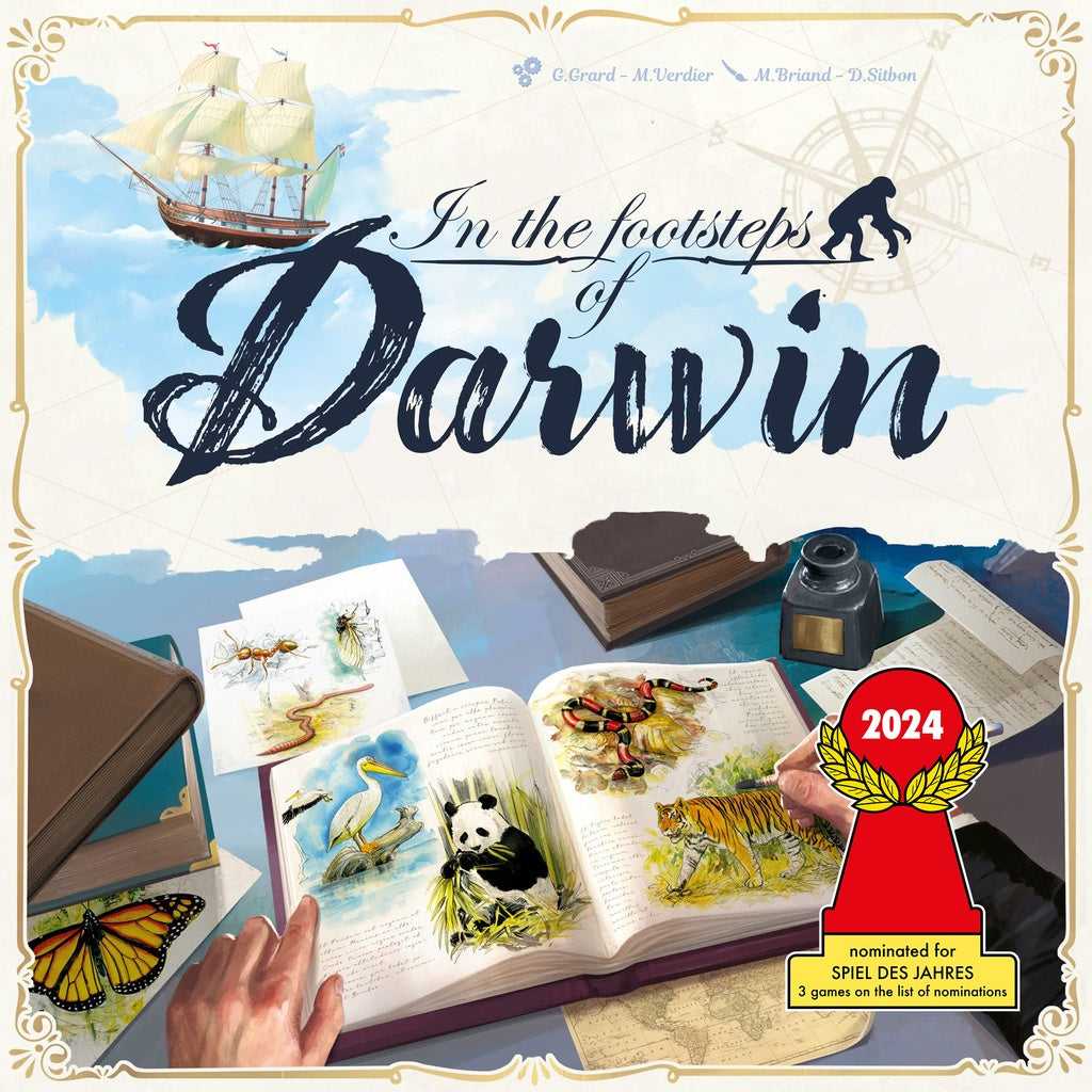In the Footsteps of Darwin | Board Game | Box slight damage