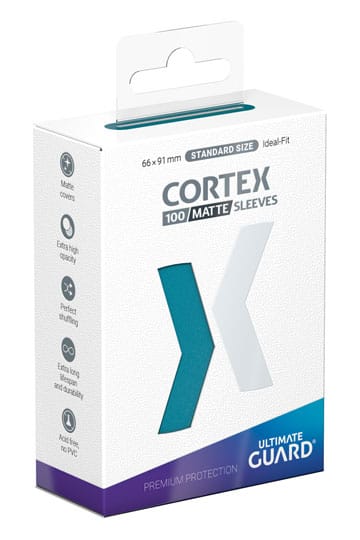 Ultimate Guard Cortex Sleeves Matte Standard Size (100) - Petrol